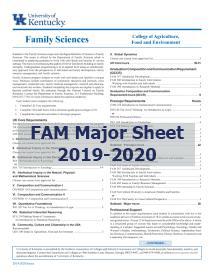 FAM Major Sheet 2019-20