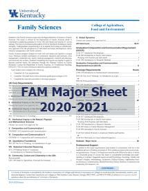 FAM Major Sheet 2020-21